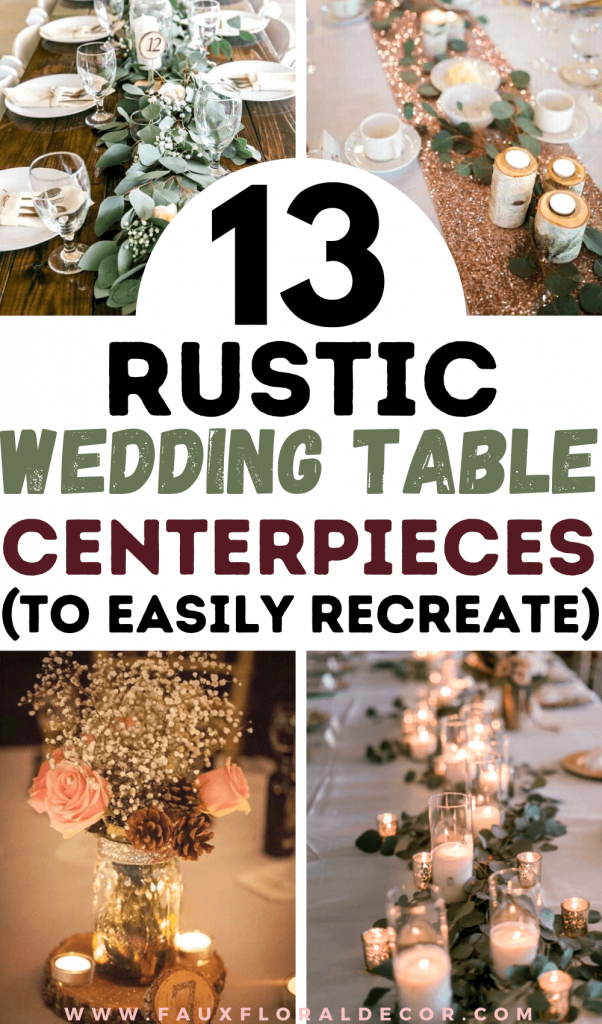 rustic wedding table arrangements - Google Search