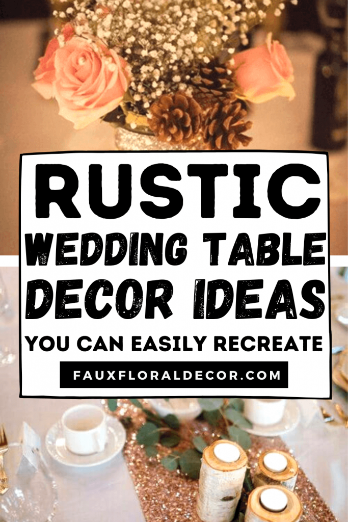 rustic wedding table decor ideas
