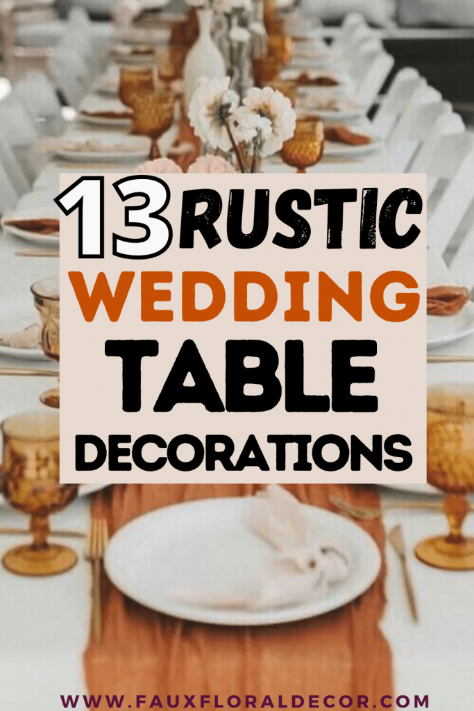 rustic wedding table decorations on a budget