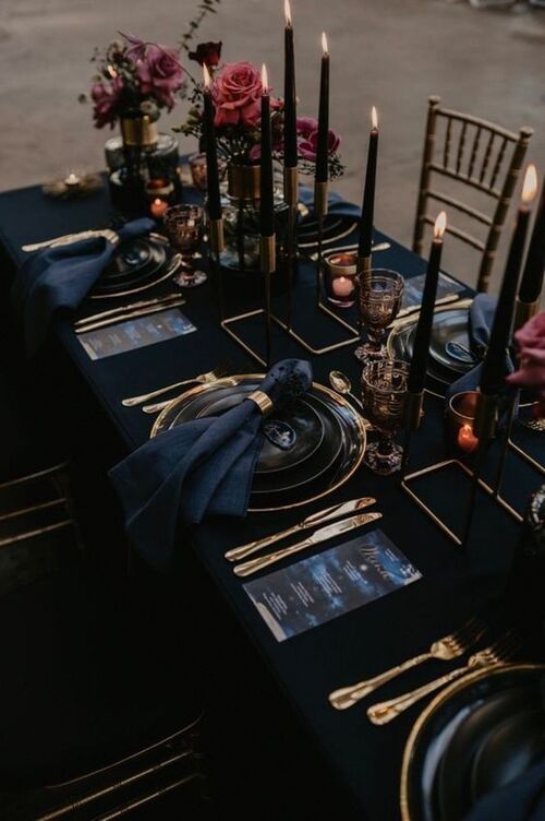 Black wedding theme