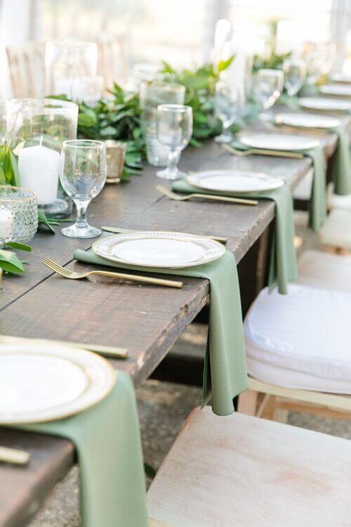 sage green wedding theme