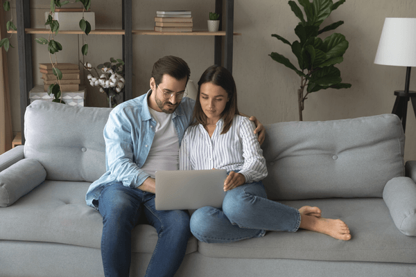 couple planning a wedding