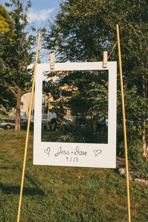 photo backdrop wedding