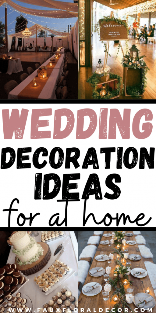 wedding decoration ideas for at home