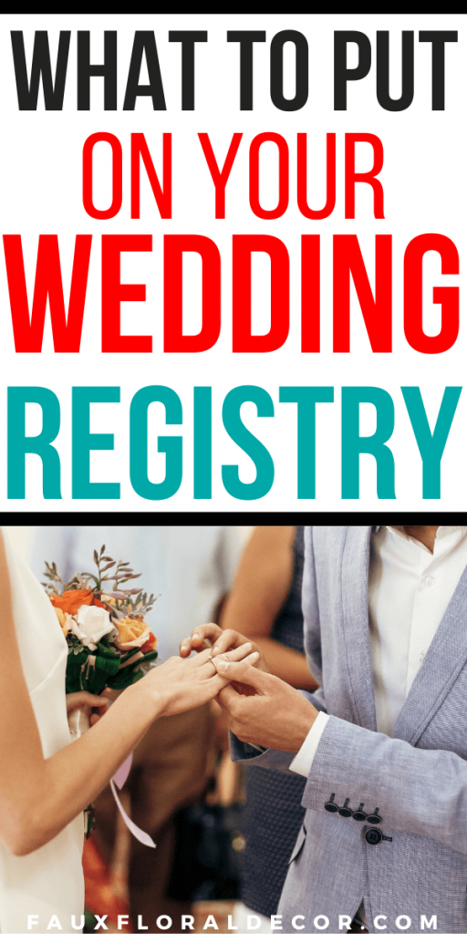 what to put on your wedding registry ideas