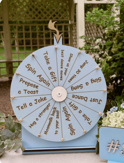 wheel of dares wedding