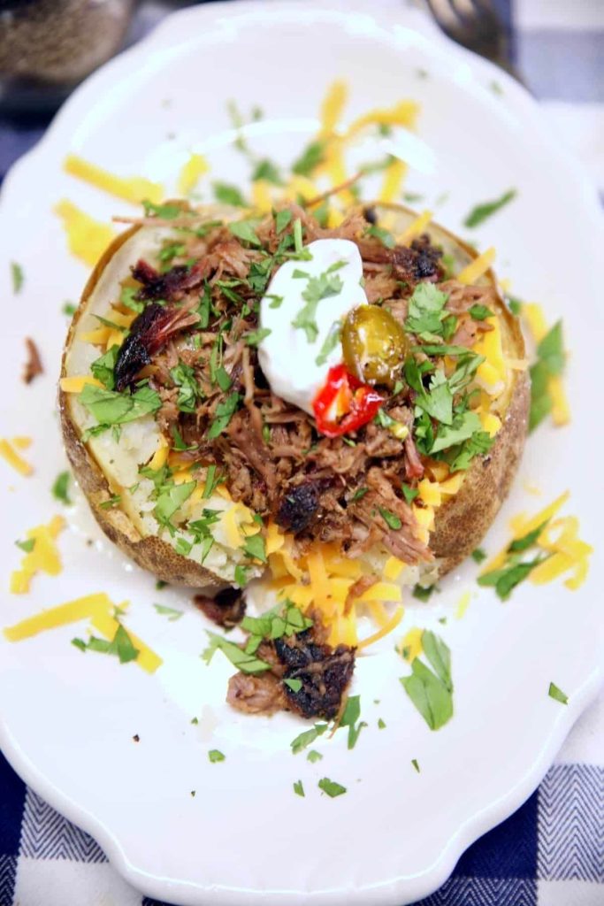 Brisket and baked potato