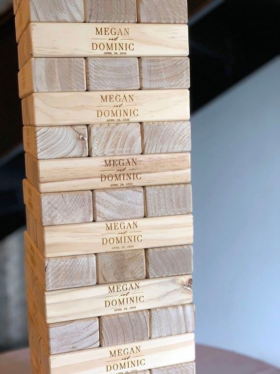 Engraved Jenga