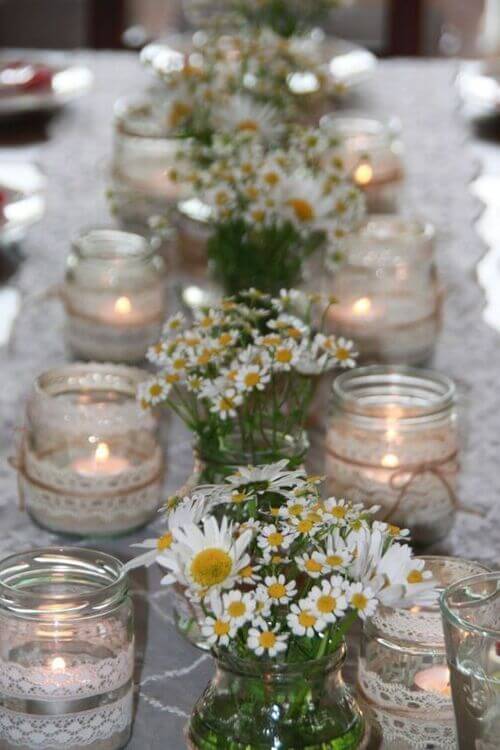 Mason jar flower arrangement ideas