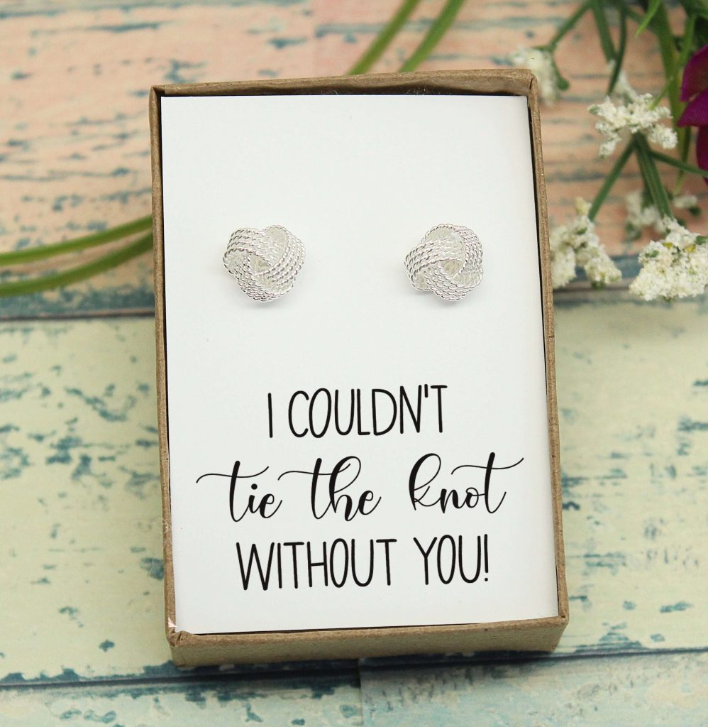 Tie the knot earrings