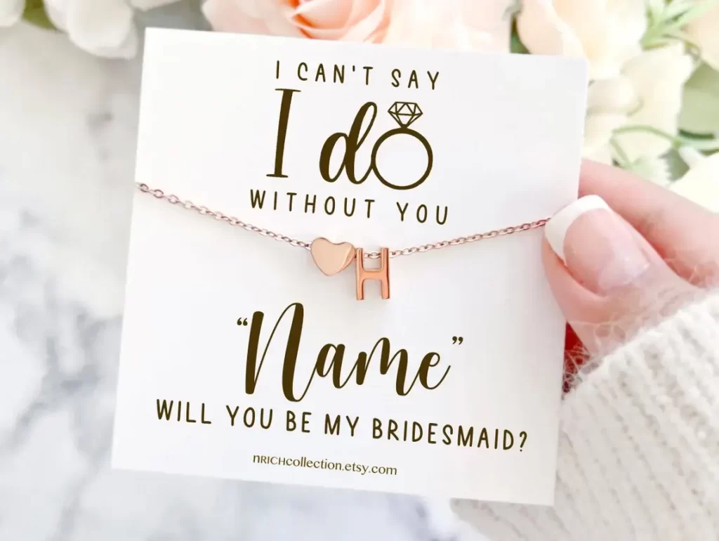 Will you be my bridesmaid necklace