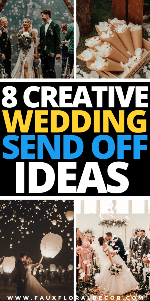 creative send off ideas for wedding