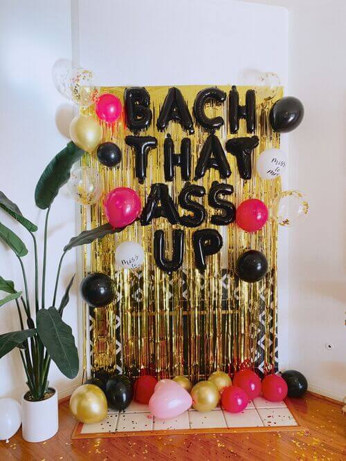 cute bachelorette party decor