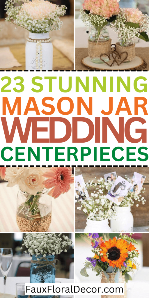 wedding centerpieces mason jars