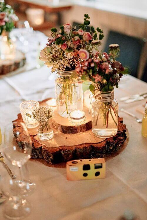 wedding centerpieces mason jars