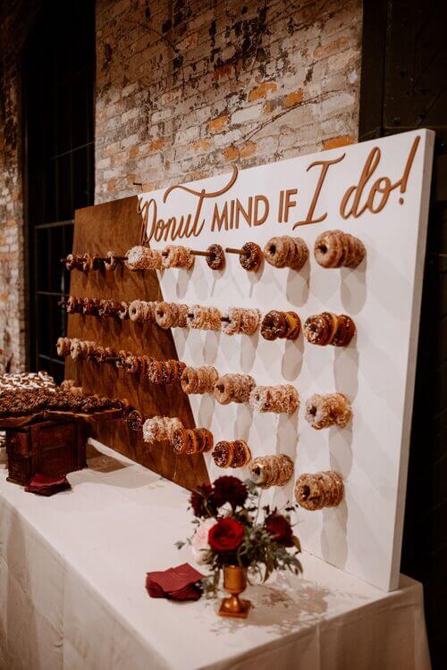 donut wall for wedding