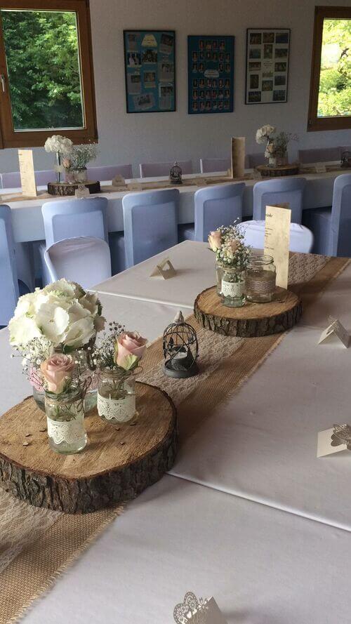 rustic wedding centerpieces with mason jars