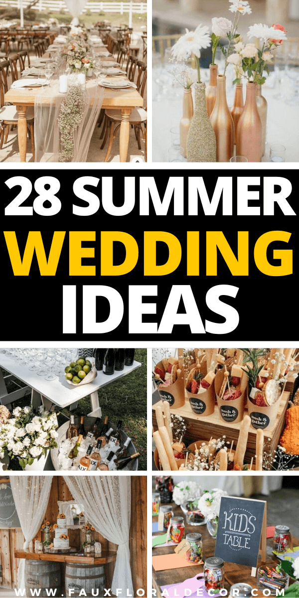 28 Outdoor Summer Wedding Ideas On A Budget