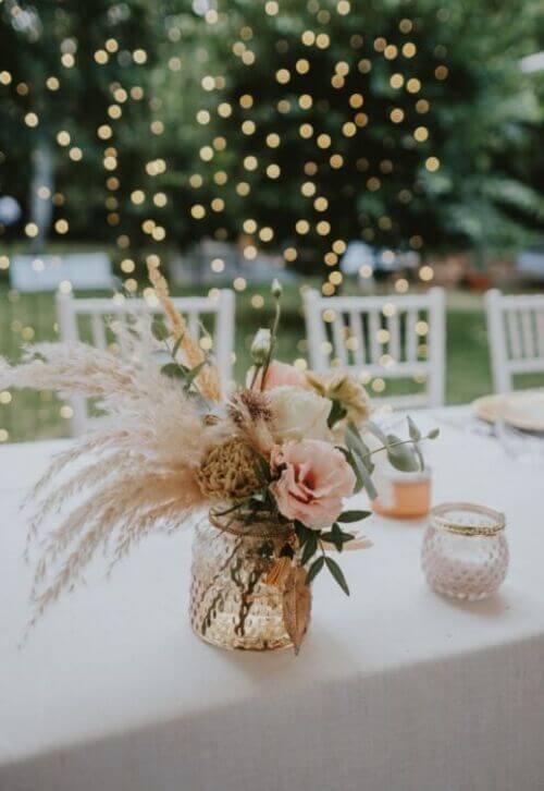 bohemian wedding centerpieces