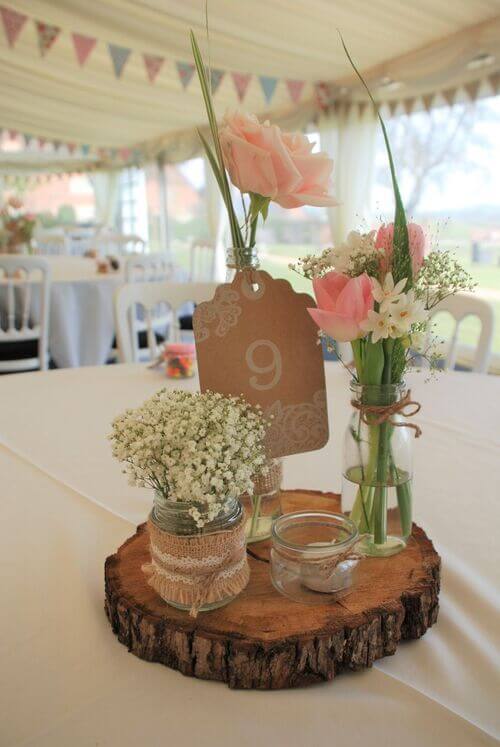 burlap and mason jar wedding ideas