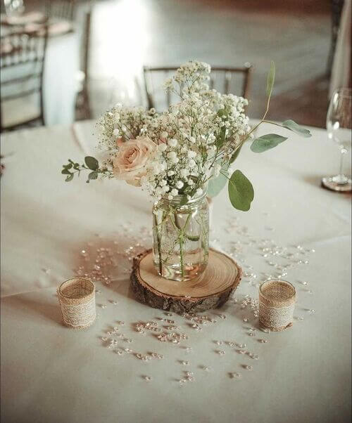 diy mason jar centerpiece