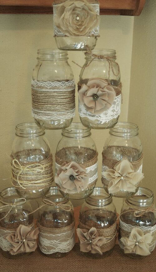 diy wedding mason jar ideas