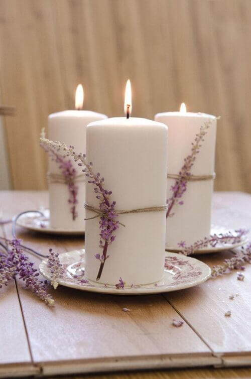 wedding centerpieces with lavender