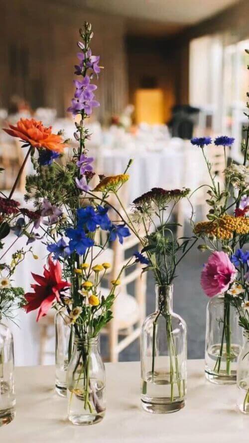 wildflower wedding centerpiece ideas