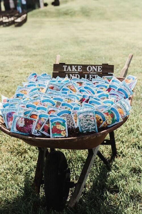 wildflower wedding favors