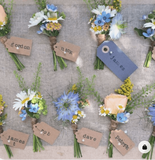 wildflower wedding favors