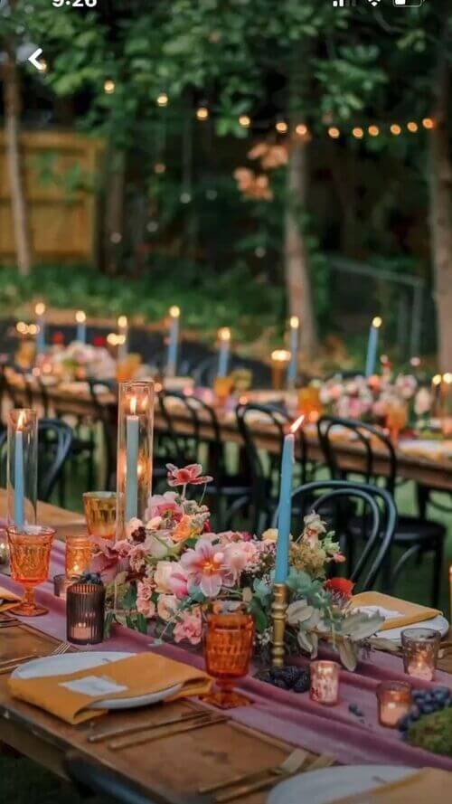 wildflower wedding table decorations