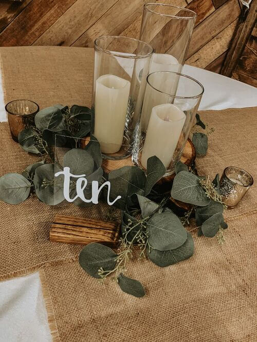 acrylic wedding table numbers