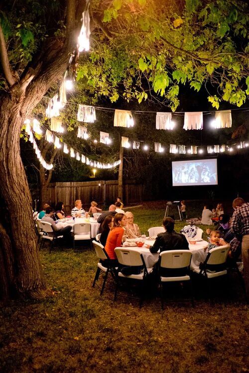 backyard engagement party