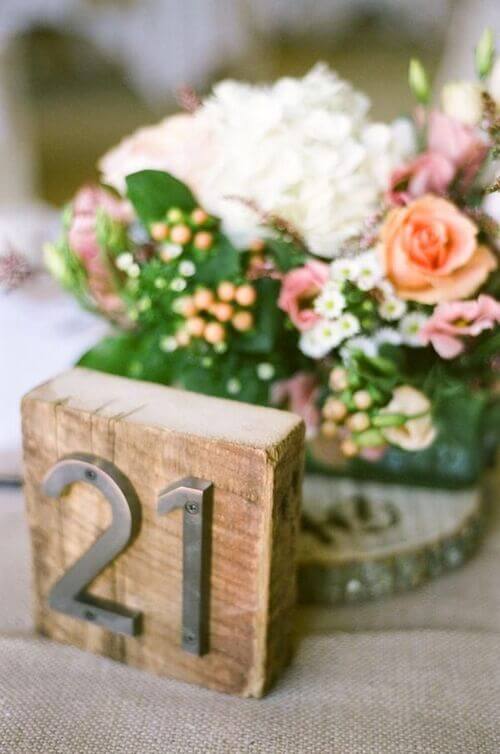 creative wedding table numbers diy