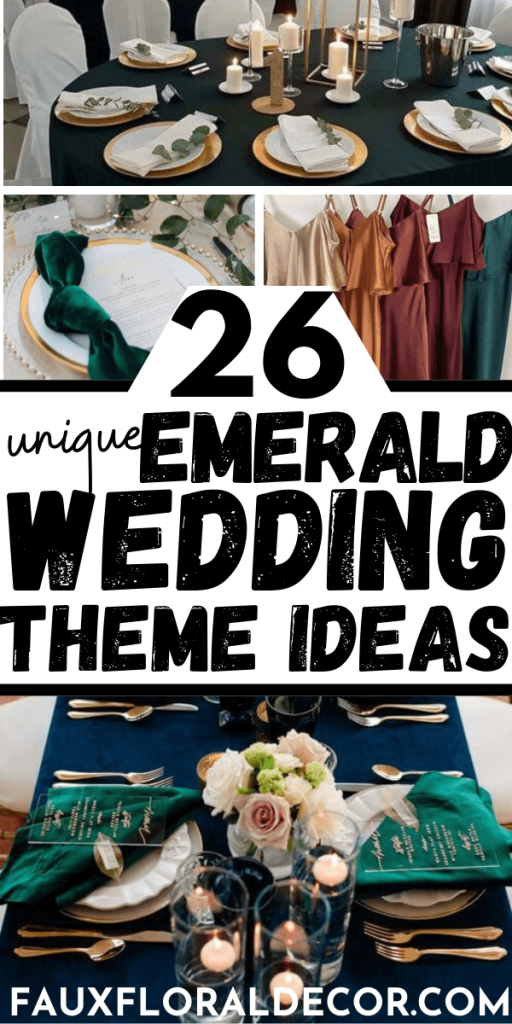 emerald green wedding theme ideas 2023