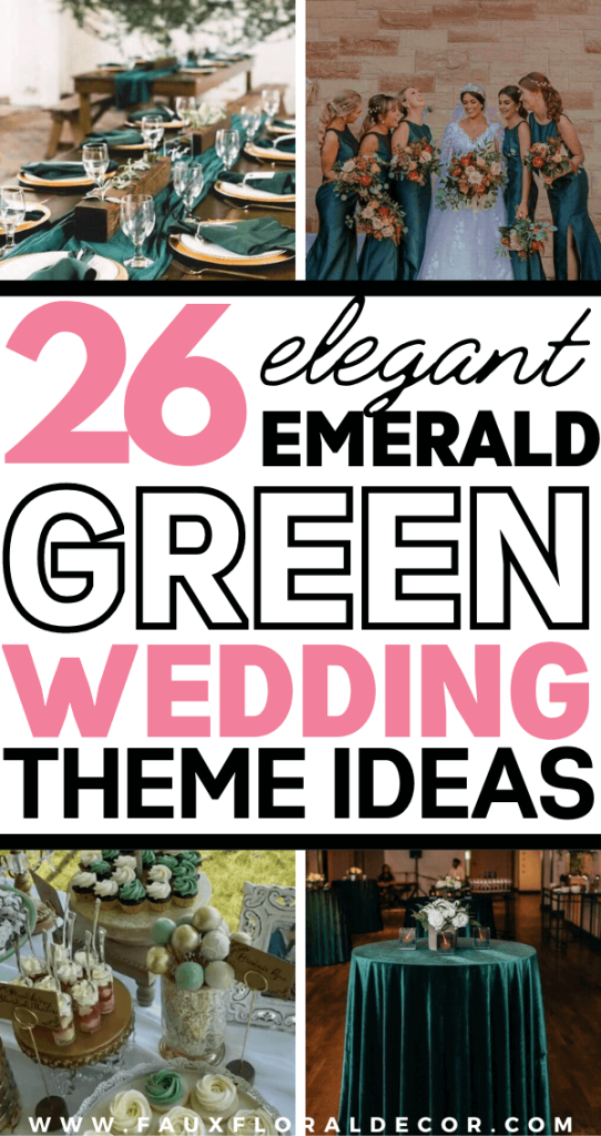emerald green wedding themes