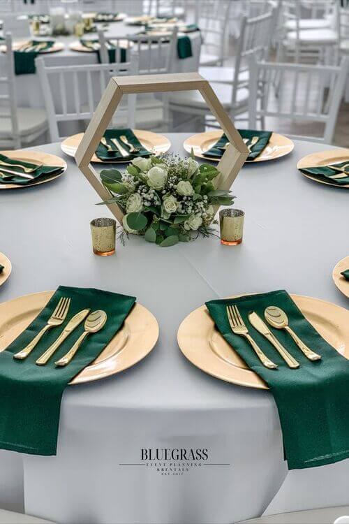 emerald napkins