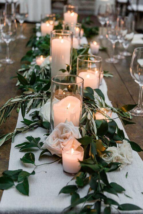 emerald wedding table decor ideas