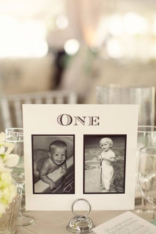 personalized wedding table numbers