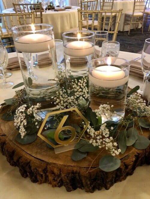 rustic wedding table number ideas