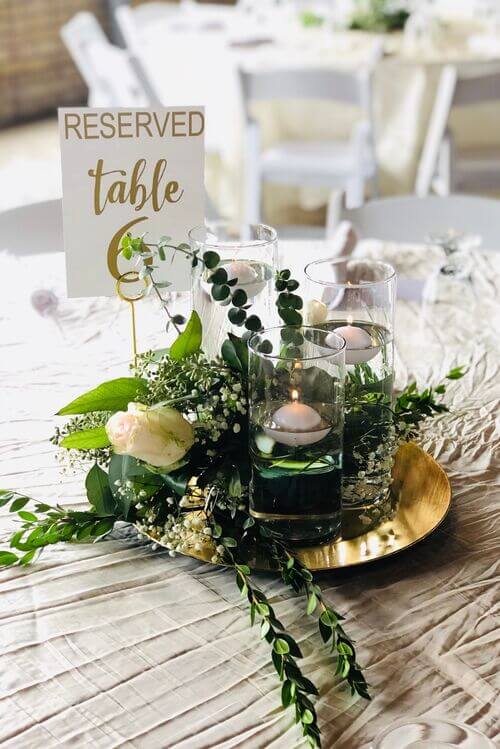 Mini pallet table centres  Wood centerpieces wedding, Table centre pieces  wedding, Wooden centerpieces