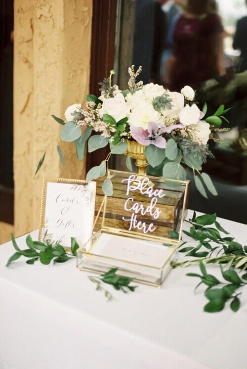 wedding guest book table