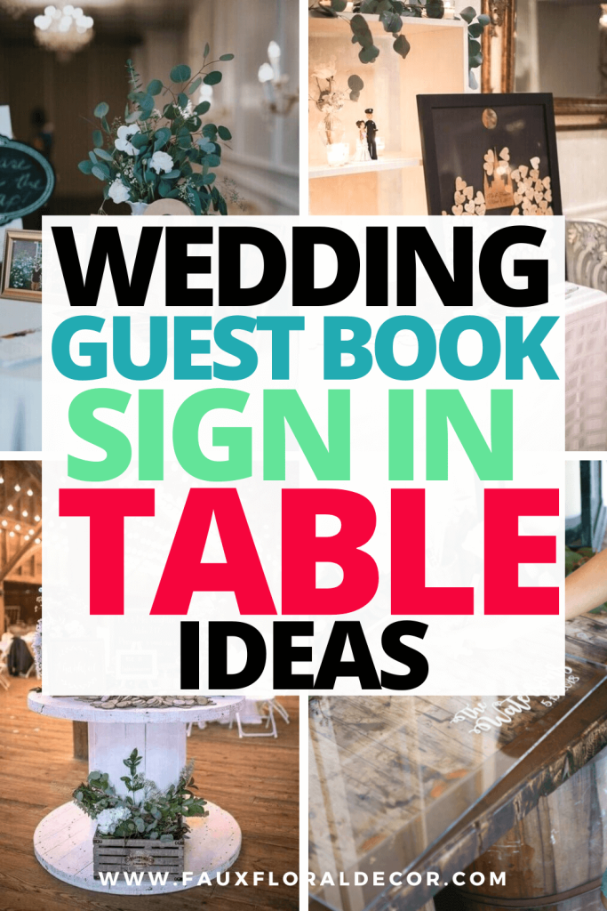 wedding sign in table ideas
