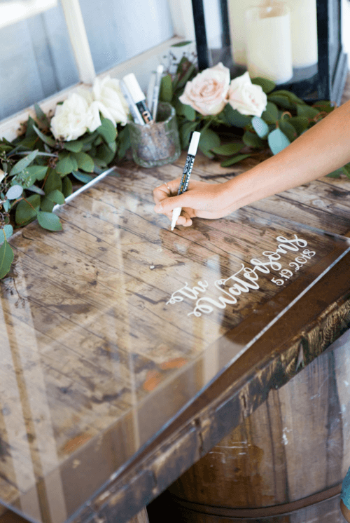wedding signing table ideas