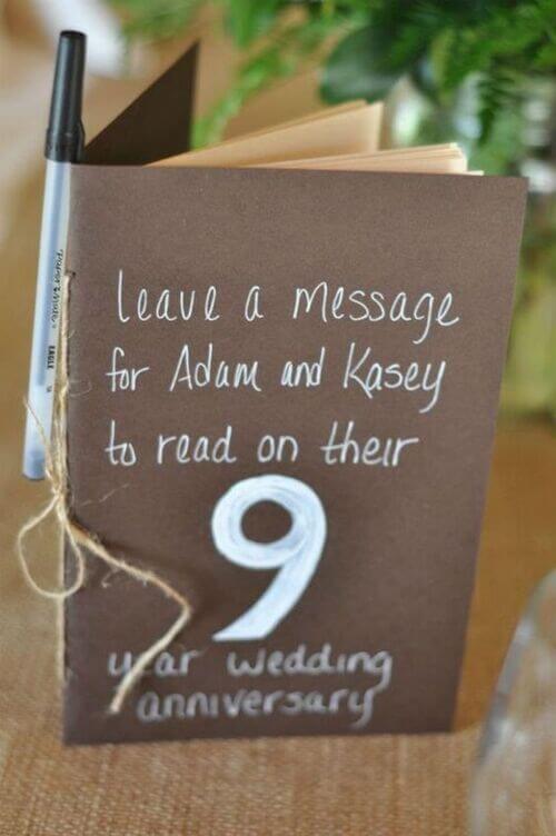 wedding table number alternatives