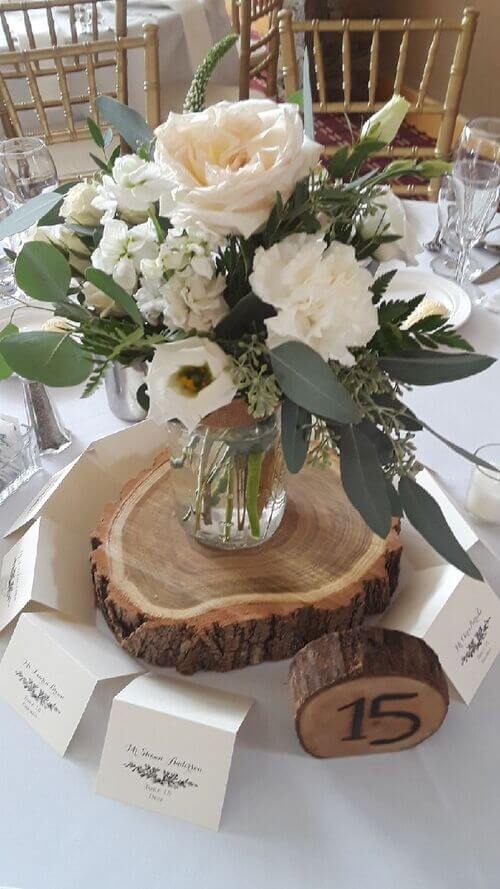 barn wedding centerpieces