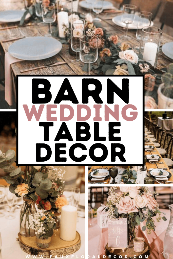 barn wedding table decor ideas