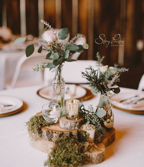 barn wedding table decorations