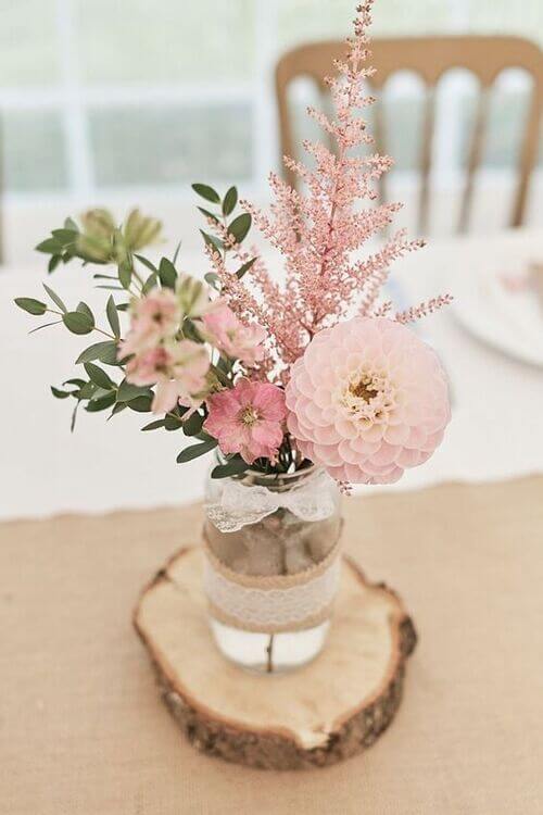 pink romantic barn wedding