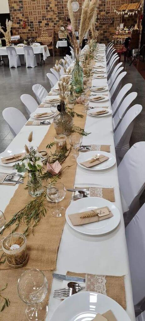 affordable fall wedding table decor